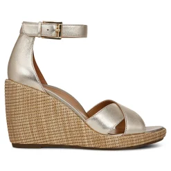 Marina Wedge Sandal Metallic